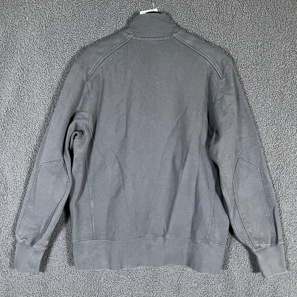 American Giant Moto Full Zip Heavy Cotton Sweatshirt - Men's Size L - Gray - Picture 3 of 10